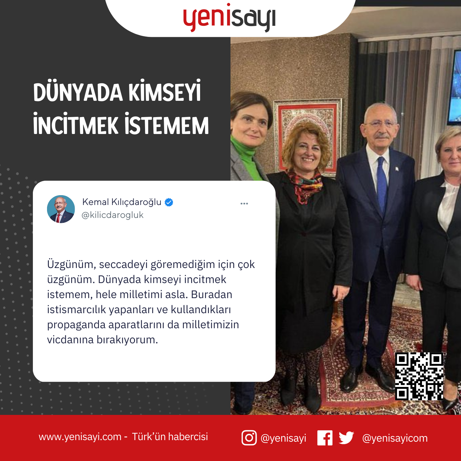 Cumhurbaşkanı adayı Kemal Kılıçdaroğlu’ndan seccade açıklaması